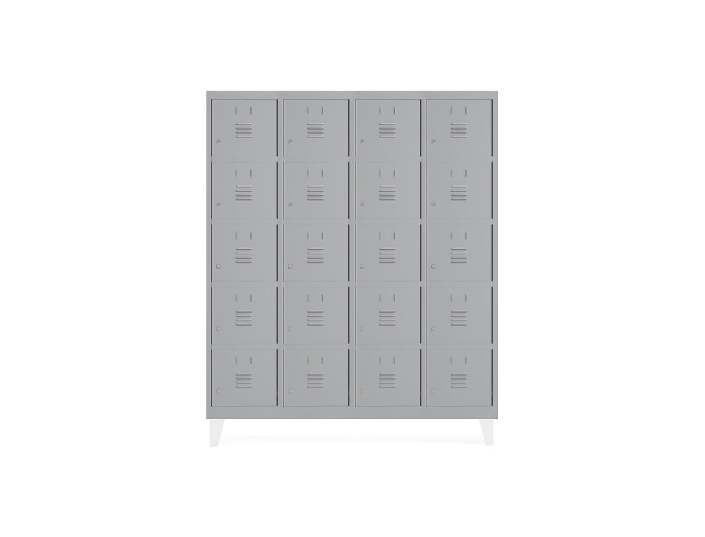 TAQUILLA METALICA ROCADA 300 4 MODULOS X 5 PUERTAS GRIS 1210X500X1800 MM