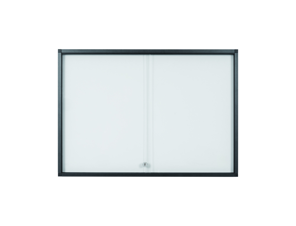 VITRINA DE ANUNCIOS BI-OFFICE 10 A4 MAGNETICA PARA INTERIOR SLIM ANTRACITA 1135X39X649 MM