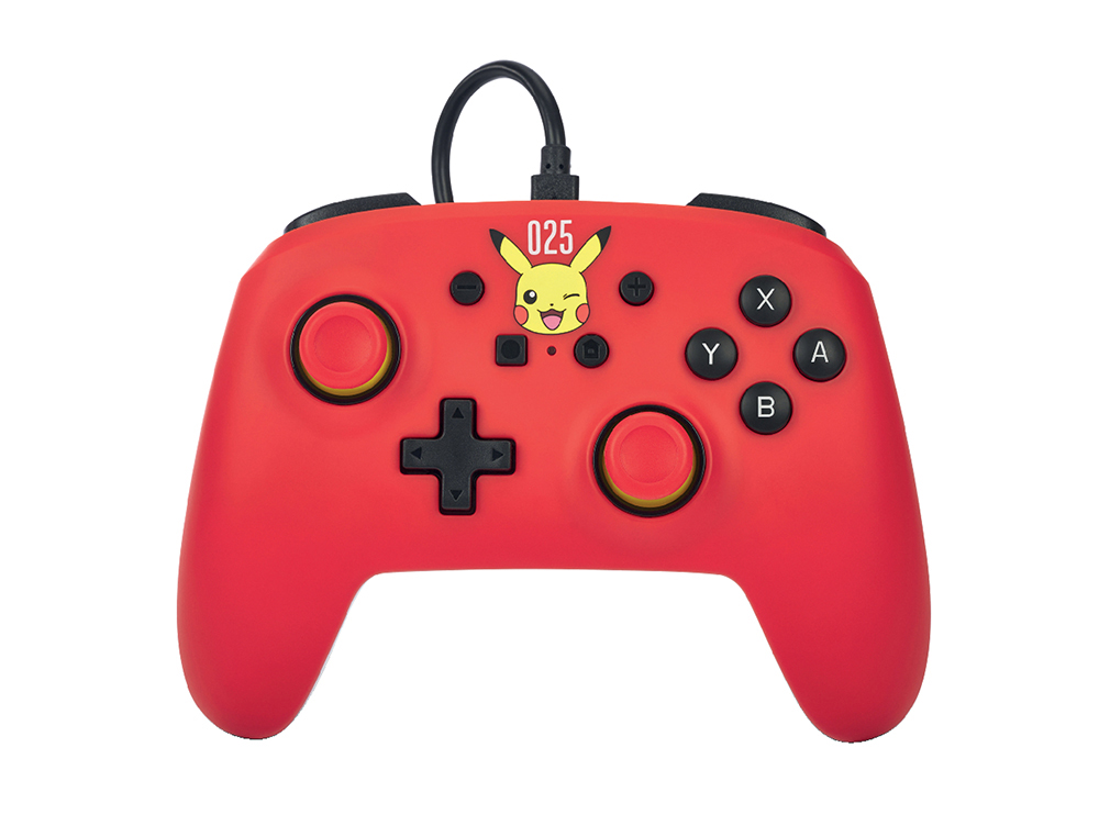 MANDO POWER A CON CABLE PARA NINTENDO SWITCH LAUGHING PIKACHU