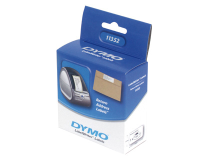ETIQUETA ADHESIVA DYMO 11352 -TAMAO 25X54 MM PARA IMPRESORA 400 500 ETIQUETAS USO REMITE