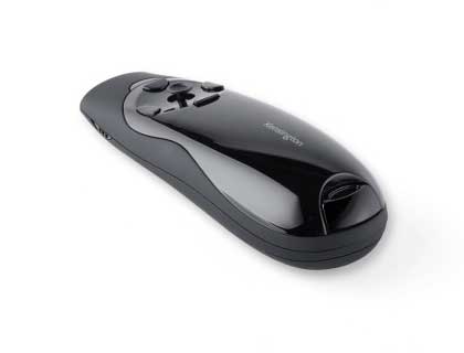 PUNTERO LASER KENSINGTON Y JOYSTICK HAZ DE LUZ VERDE ALCANCE 45 METROS COLOR NEGRO