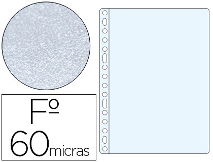 FUNDA MULTITALADRO ESSELTE FOLIO POLIPROPILENO 60 MC PIEL DE NARANJA CAJA DE 100 UNIDADES