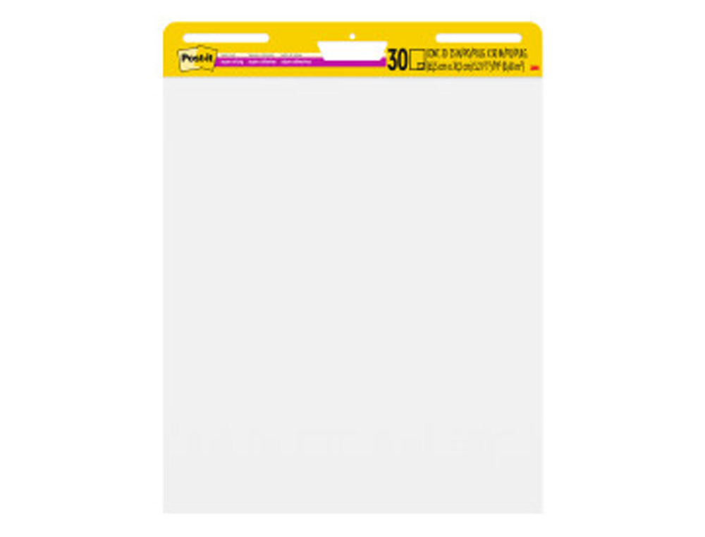 BLOC CONGRESO POST-IT LISO 775X635 MM 30 HOJAS 80G/M2 PACK 2+1 GRATIS
