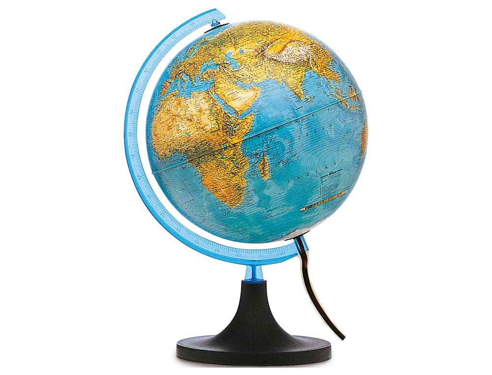GLOBO TERRAQUEO CON LUZ MODELO ELITE/2 DIAMETRO 26 CM