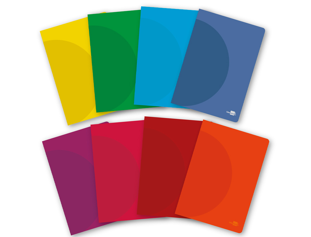 LIBRETA LIDERPAPEL 360 TAPA DE PLASTICO A5 48 HOJAS 90G/M2 RAYADO Nº46 COLORES SURTIDOS