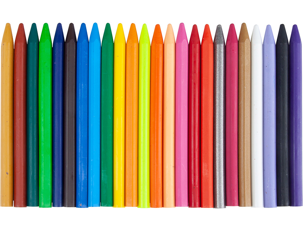 LAPICES CERA LIDERPAPEL CAJA DE 24 UNIDADES COLORES SURTIDOS