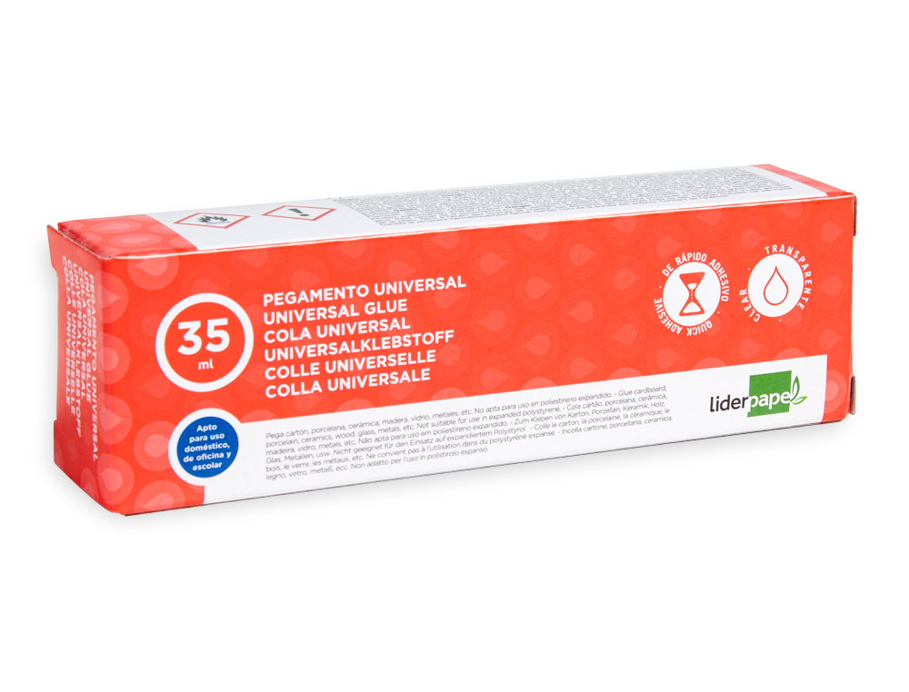 PEGAMENTO LIDERPAPEL UNIVERSAL TRANSPARENTE 35 ML
