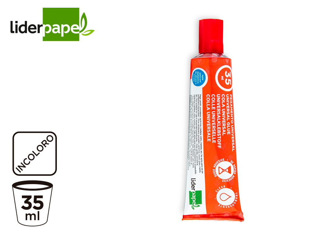 PEGAMENTO LIDERPAPEL UNIVERSAL TRANSPARENTE 35 ML