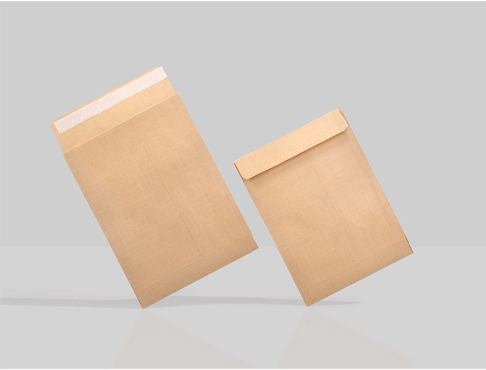 SOBRE LIDERPAPEL BOLSA FUELLE KRAFT 229X324X30 MM SOLAPA TIRA DE SILICONA PAPEL 120 GR CAJA DE 50 UNIDADES
