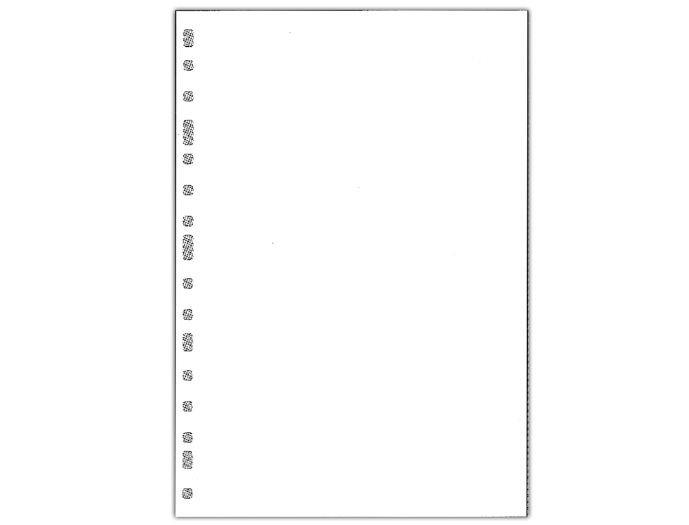 RECAMBIO MULTIFIN 3005 FOLIO NATURAL LISO BLANCO 50 HOJAS 215X310 MM