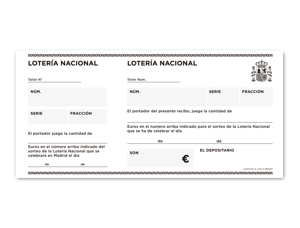 TALONARIO LIDERPAPEL LOTERIA TRES EN FOLIO 111