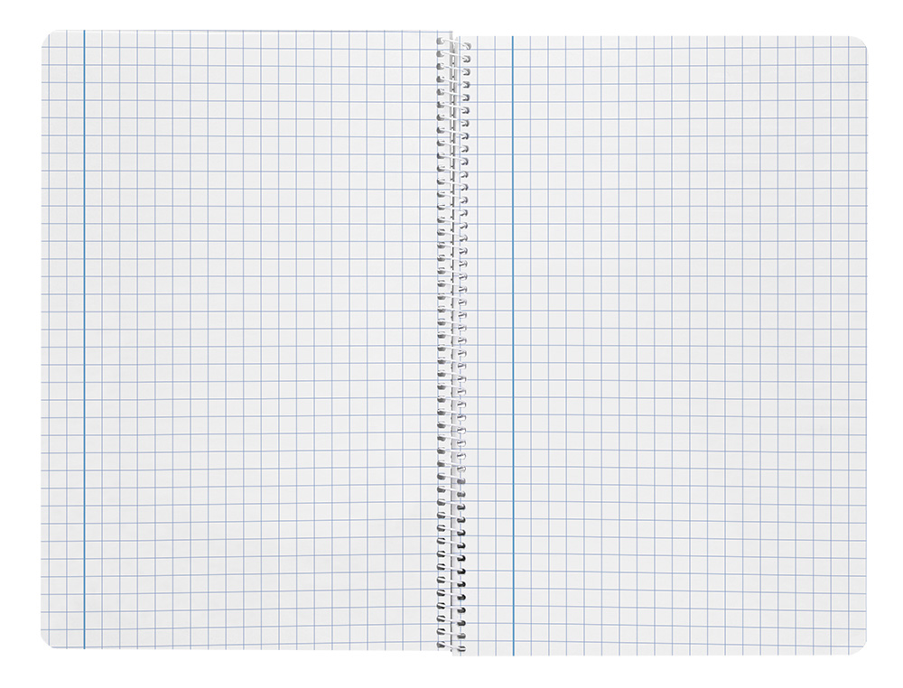 CUADERNO ESPIRAL LIDERPAPEL FOLIO SMART TAPA BLANDA 80H 60GR CUADRO 6MM CON MARGEN COLORES SURTIDOS