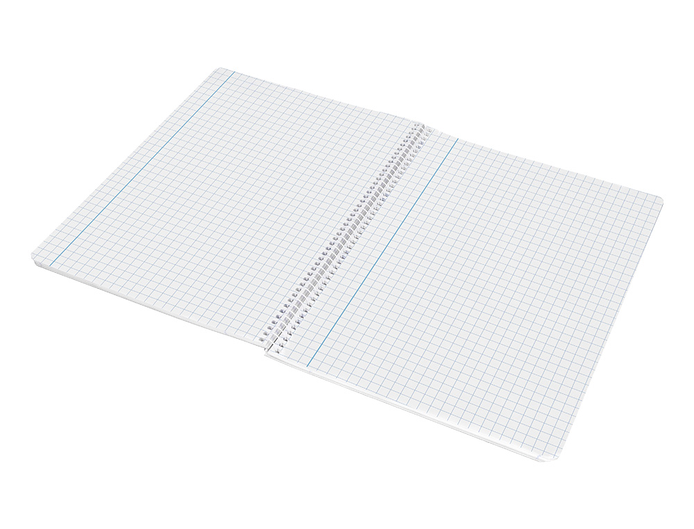 CUADERNO ESPIRAL LIDERPAPEL FOLIO SMART TAPA BLANDA 80H 60GR CUADRO 6MM CON MARGEN COLORES SURTIDOS