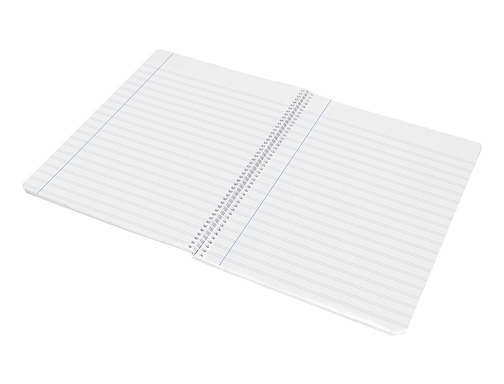 CUADERNO ESPIRAL LIDERPAPEL A4 WONDER TAPA PLASTICO 80H 90GR PAUTA ESTRECHA 2,5MM CON MARGEN COLORES SURTIDOS