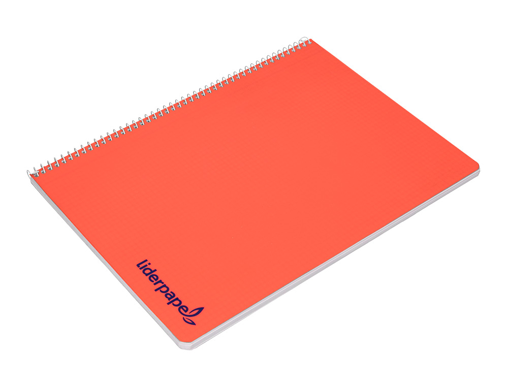 CUADERNO ESPIRAL LIDERPAPEL A4 WONDER TAPA PLASTICO 80H 90GR PAUTA ESTRECHA 2,5MM CON MARGEN COLORES SURTIDOS