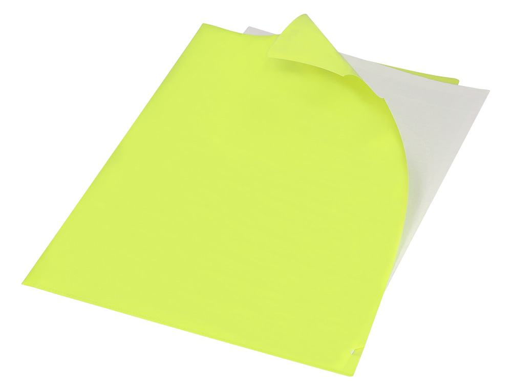 CARPETA LIDERPAPEL DOSSIER UÑERO POLIPROPILENO DIN A4 AMARILLO FLUOR OPACO 20 HOJAS