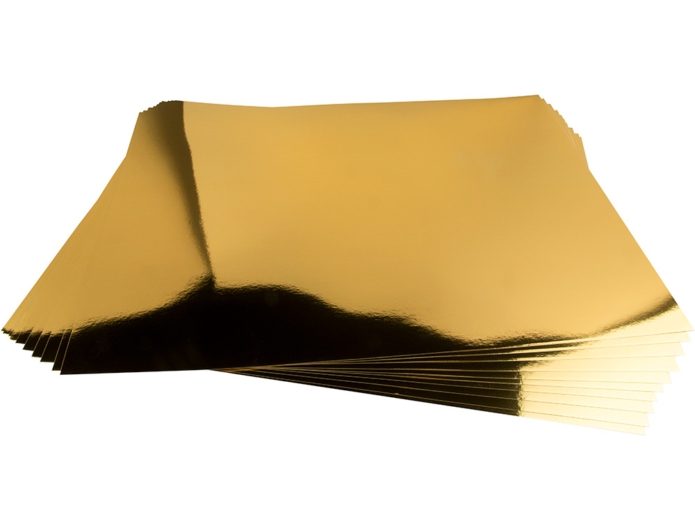 CARTULINA LIDERPAPEL 50X65 CM 235G/M2 METALIZADA ORO