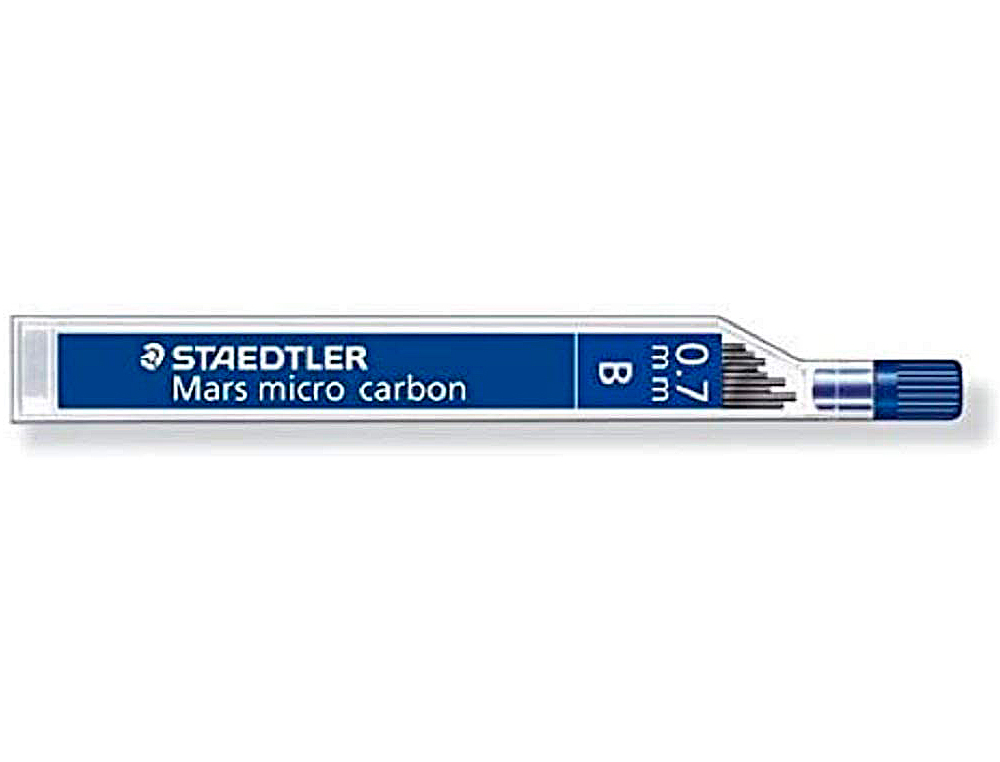 MINAS STAEDTLER MARS MICRO GRAFITO 0,7 MM B TUBO CON 12 UNIDADES