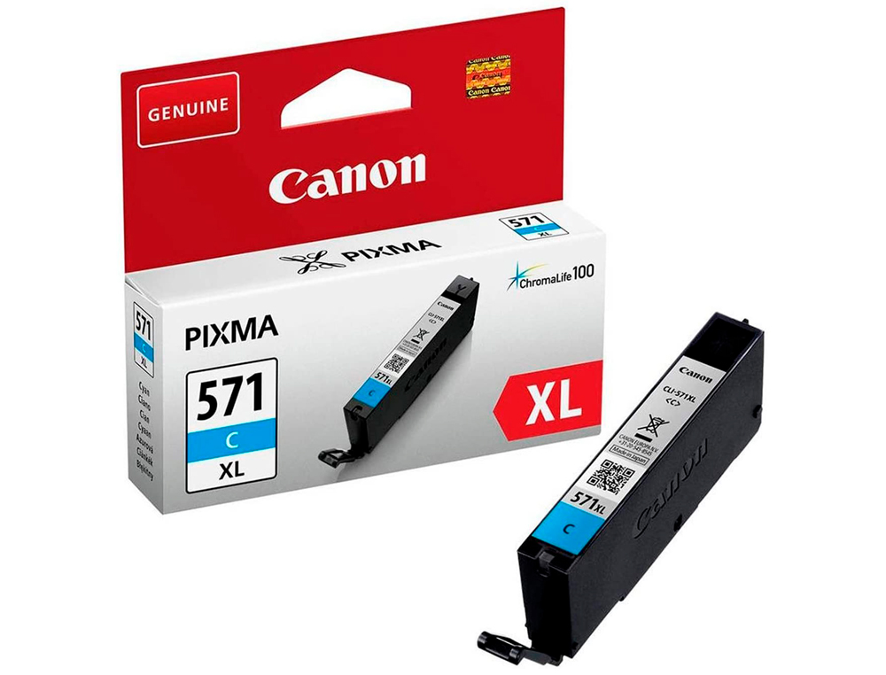 INK-JET CANON CLI-571XL PIXMA MG6852 / TS6050 / TS8050 CIAN 500 PAG