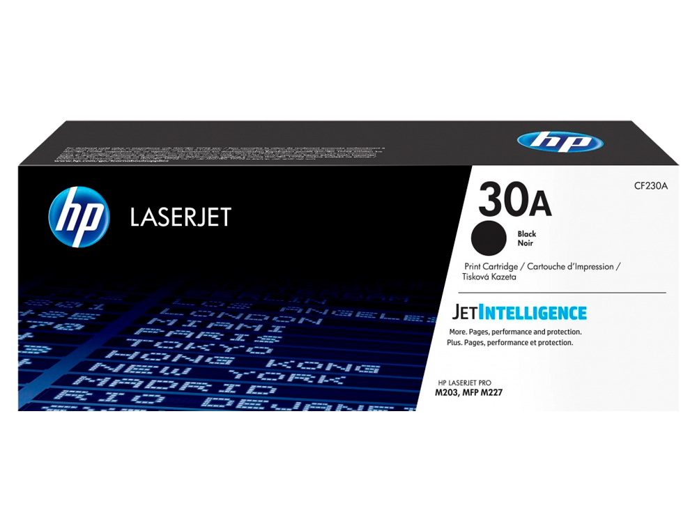 TONER HP 30A LASERJET PRO M203 / MFP M227 NEGRO 1600 PAGINAS