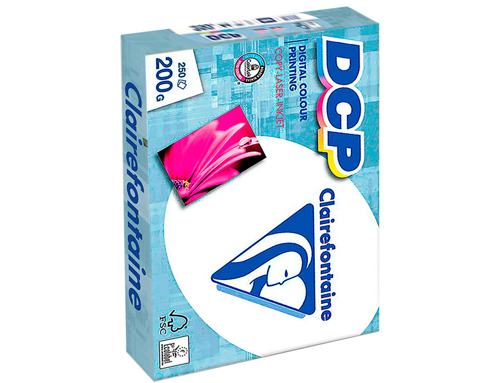 PAPEL FOTOCOPIADORA CLAIREFONTAINE DIN A4 200 GR PAQUETE DE 250 HOJAS