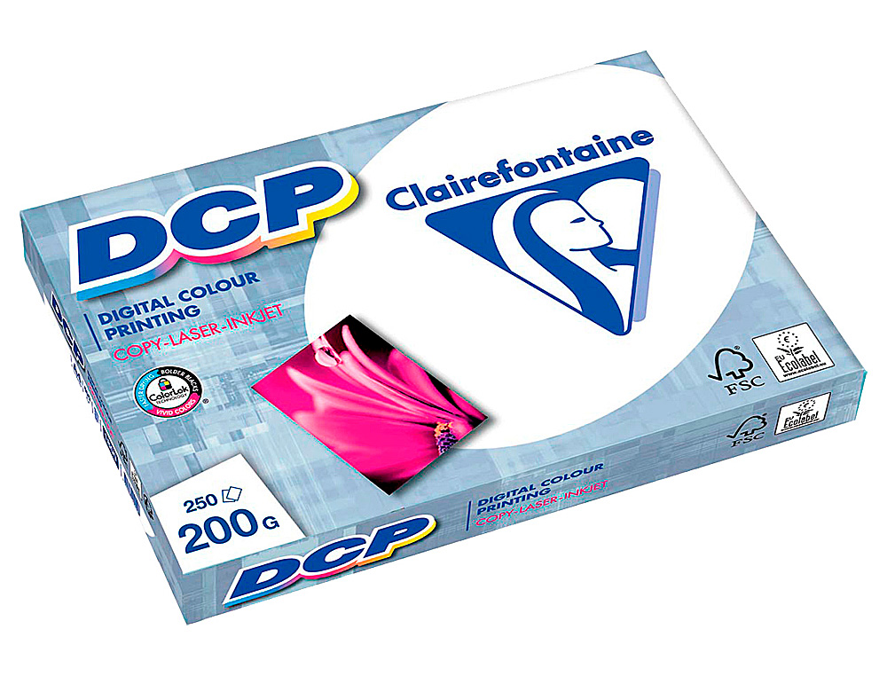 PAPEL FOTOCOPIADORA CLAIREFONTAINE DIN A4 200 GR PAQUETE DE 250 HOJAS