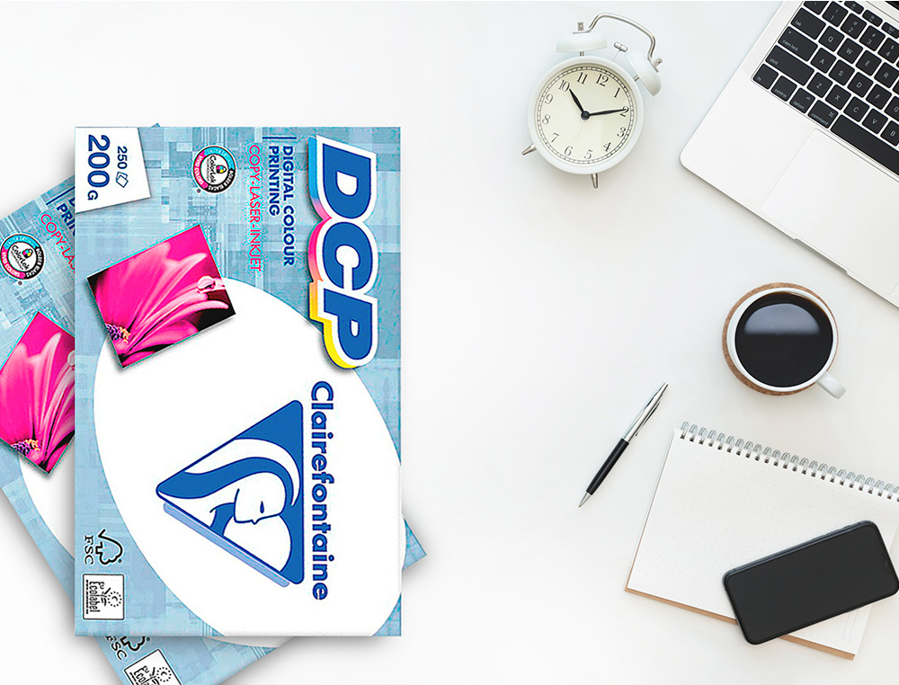 PAPEL FOTOCOPIADORA CLAIREFONTAINE DIN A4 200 GR PAQUETE DE 250 HOJAS