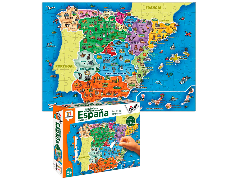 JUEGO DISET DIDACTICO PROVINCIAS DE ESPAÑA