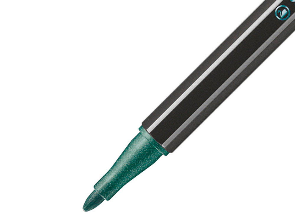 ROTULADOR STABILO ACUARELABLE PEN 68 METALICO VERDE PUNTA GRUESA 1MM