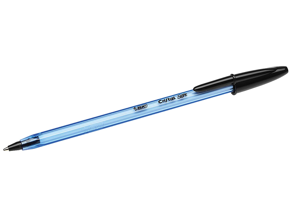 BOLIGRAFO BIC CRISTAL SOFT NEGRO PUNTA DE 1,2 MM