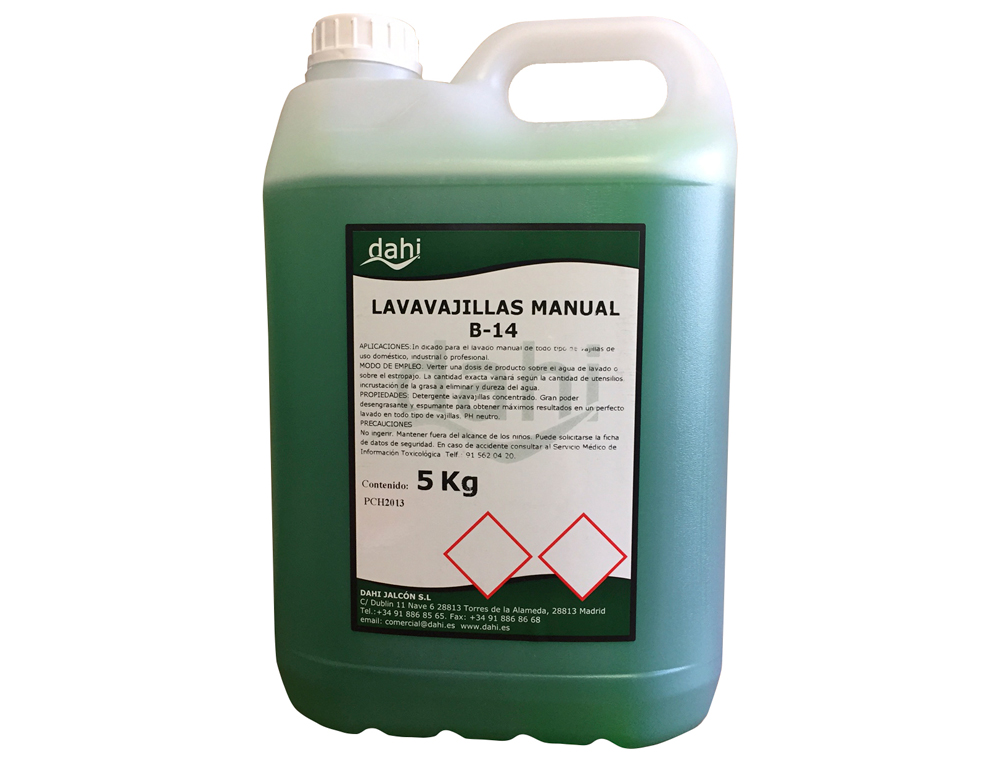 LAVAVAJILLAS DAHI MANUAL GARRAFA DE 5 LITROS