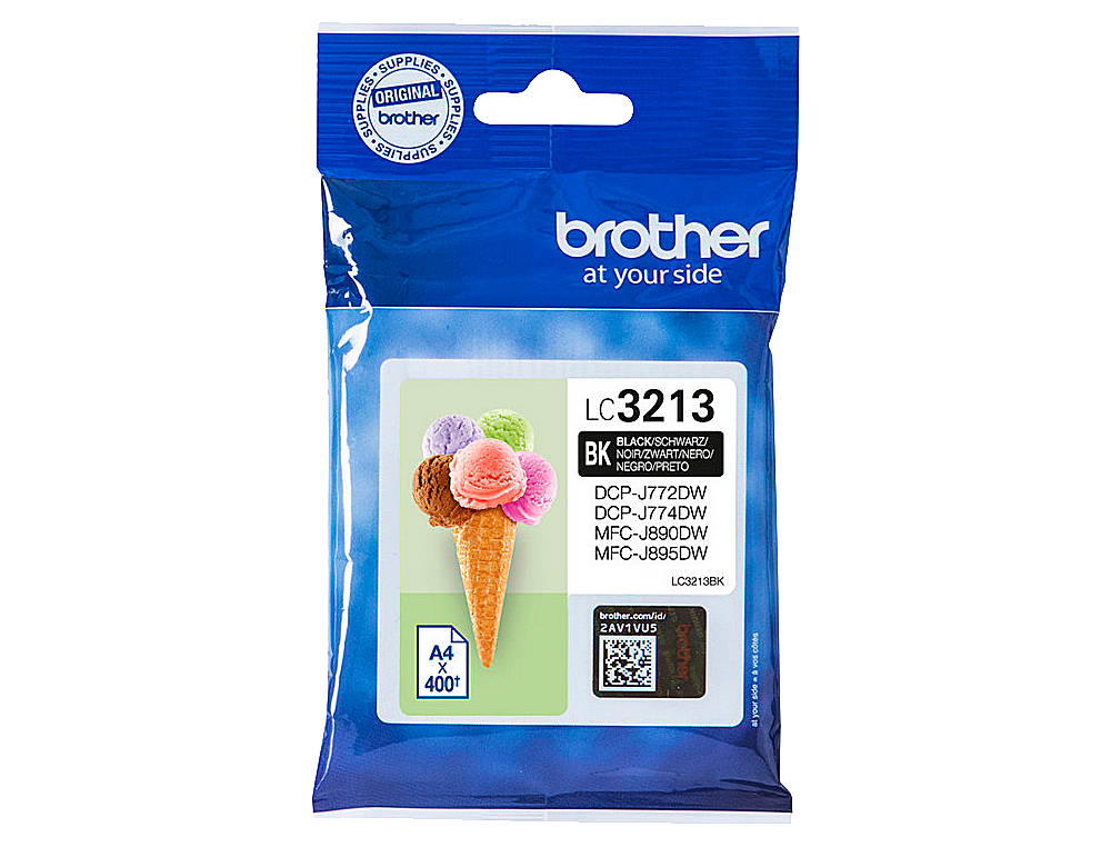 INK-JET BROTHER LC3213 DCP-J572 / DCP-J772 / DCP-J774 / MFC-J890 / MFC-J895 NEGRO 400 PAG