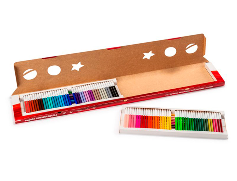 ROTULADOR CARIOCA JOY METRO CAJA DE 96 UNIDADES COLORES SURTIDOS