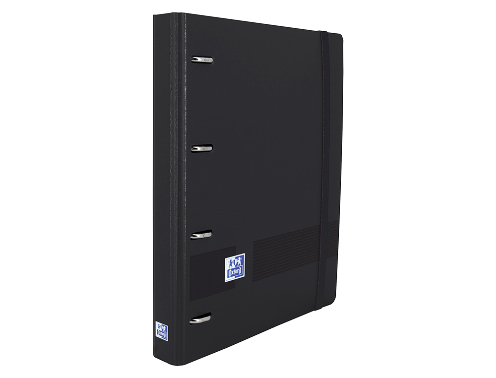 CARPETA CON RECAMBIO OXFORD CLASSIC EUROPEANBINDER DIN A4+4 ANILLAS 35 MM RECAMBIO 100 HCUADRO 5 MM COLOR NEGRO