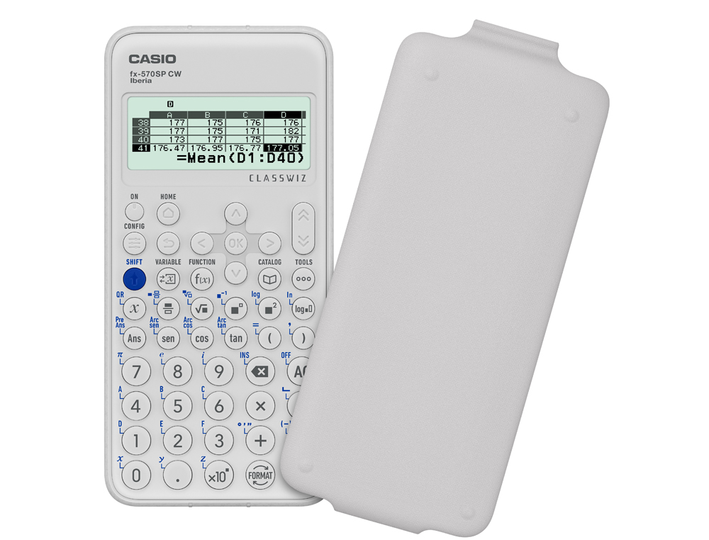 CALCULADORA CASIO FX-570SP CLASSWIZ IBERIA CIENTIFICA 560FUNCIONES 9 MEMORIAS 10+2 DIGITOS 5 IDIOMAS CON TAPA