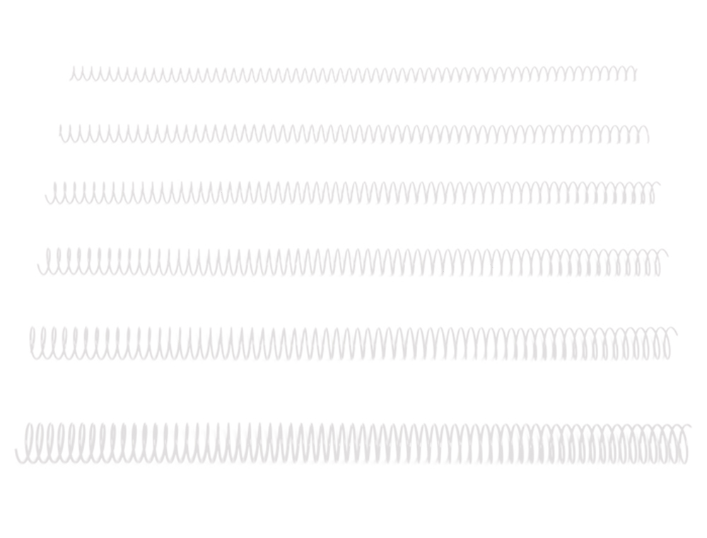 ESPIRAL METALICO Q-CONNECT BLANCO 64 5:1 6 MM 1MM CAJA DE 200 UNIDADES