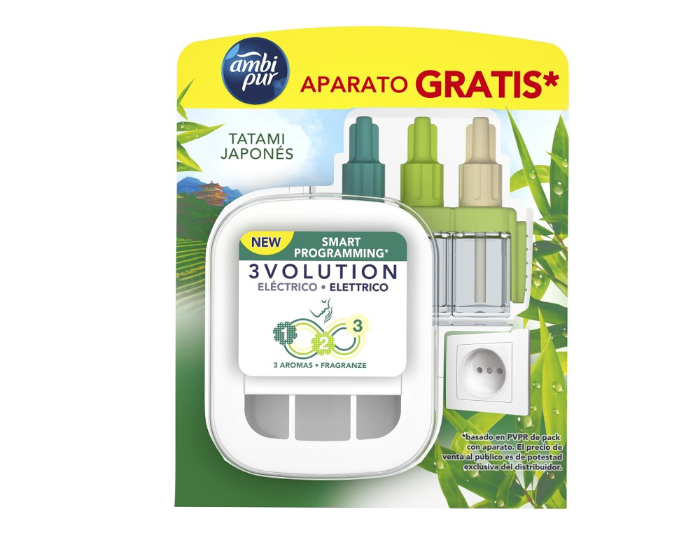 RECAMBIO AMBIPUR ELECTRICO 3 VOLUTION JAPONES RECAMBIO 21 ML