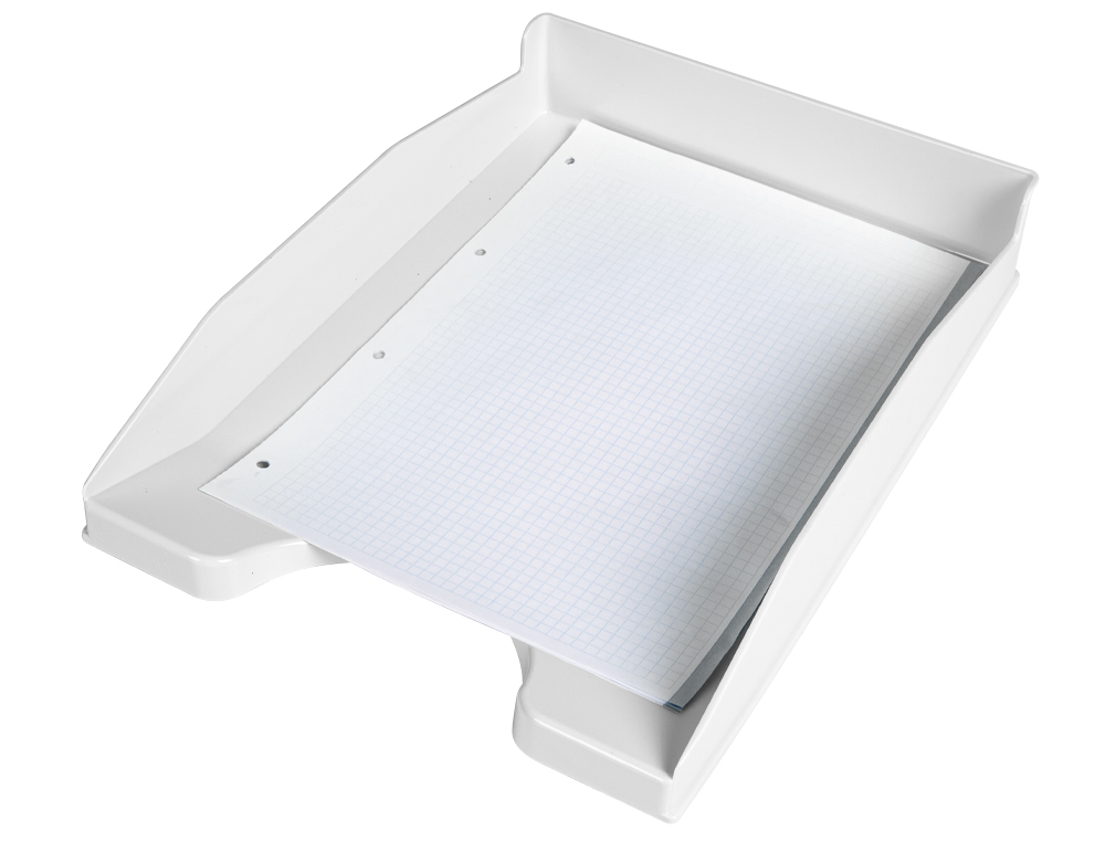 BANDEJA SOBREMESA PLASTICO Q-CONNECT BLANCO OPACO 240X70X340 MM