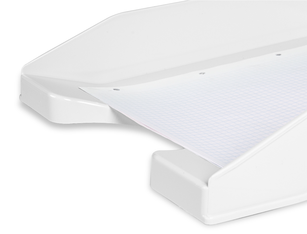 BANDEJA SOBREMESA PLASTICO Q-CONNECT BLANCO OPACO 240X70X340 MM