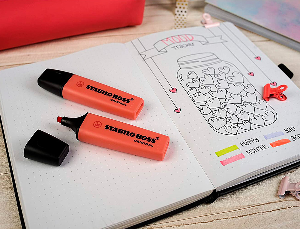 ROTULADOR STABILO BOSS FLUORESCENTE 70 PASTEL CORAL MELOSO
