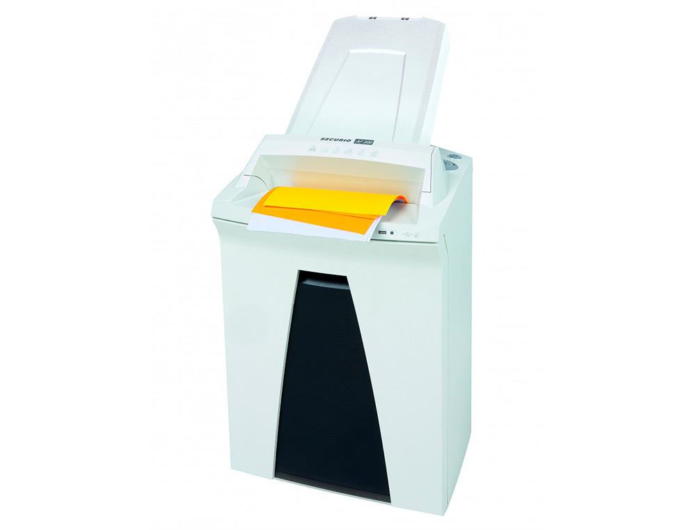 DESTRUCTORA DE DOCUMENTOS HSM SECURIO AF300 CON SISTEMA AUTOFEED NIVEL DE SEGURIDAD 4 CAPACIDAD DE CORTE 14 HOJAS