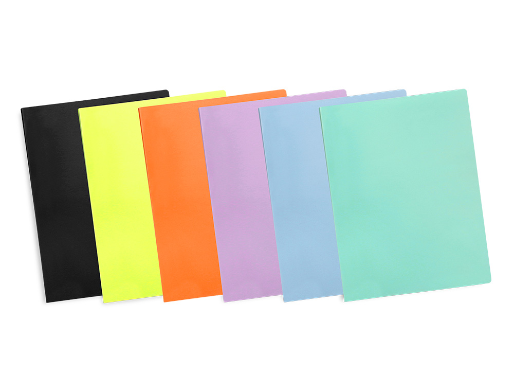 CARPETA LIDERPAPEL ESCAPARATE 60 FUNDAS POLIPROPILENO DIN A4 LAVANDA OPACO