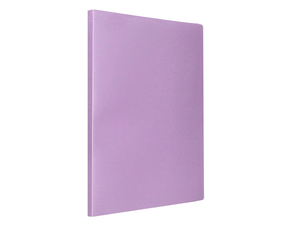 CARPETA LIDERPAPEL ESCAPARATE 60 FUNDAS POLIPROPILENO DIN A4 LAVANDA OPACO