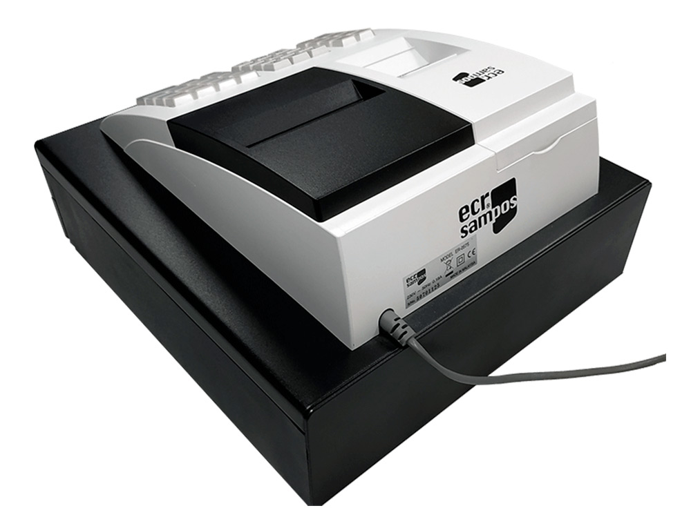 REGISTRADORA ECR SAMPOS ER-057 S BLANCA 14 DEPARTAMENTOS DISPLAY VFD ANTIREFLEJOS CONFORME