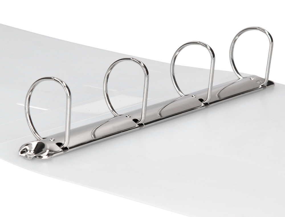 CARPETA LIDERPAPEL 4 ANILLAS MIXTAS 40 MM POLIPROPILENO DIN A4 TRANSPARENTE