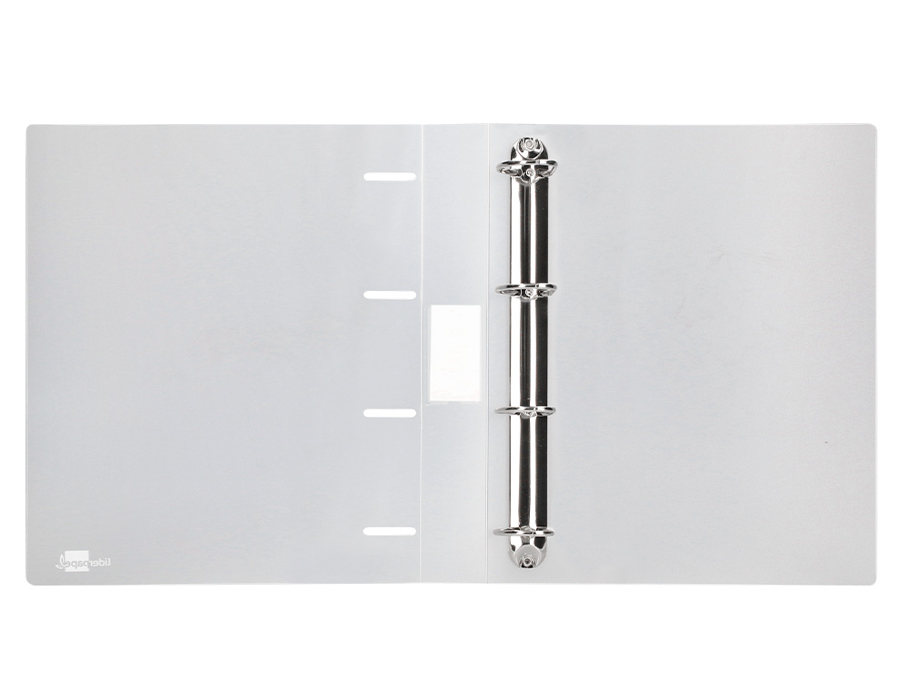 CARPETA LIDERPAPEL 4 ANILLAS MIXTAS 40 MM POLIPROPILENO DIN A4 TRANSPARENTE