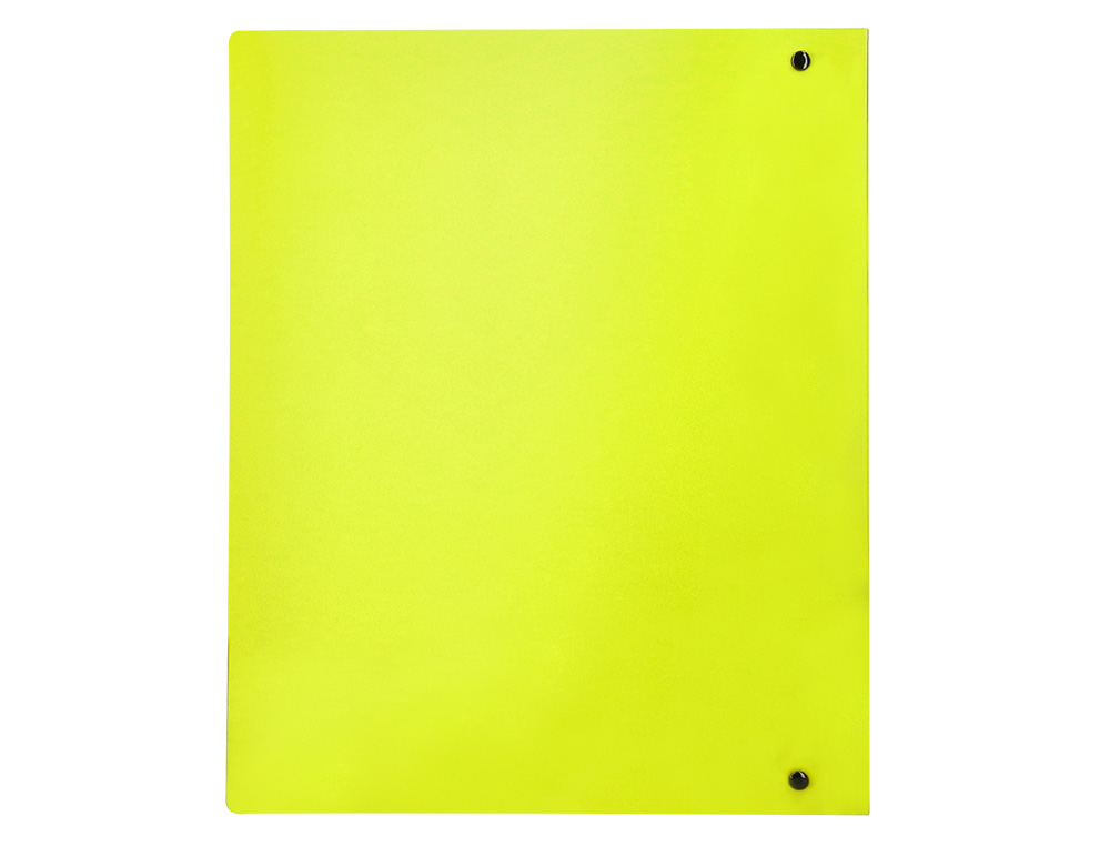 CARPETA LIDERPAPEL 4 ANILLAS MIXTAS 40 MM POLIPROPILENO DIN A4 AMARILLO FLUOR OPACO