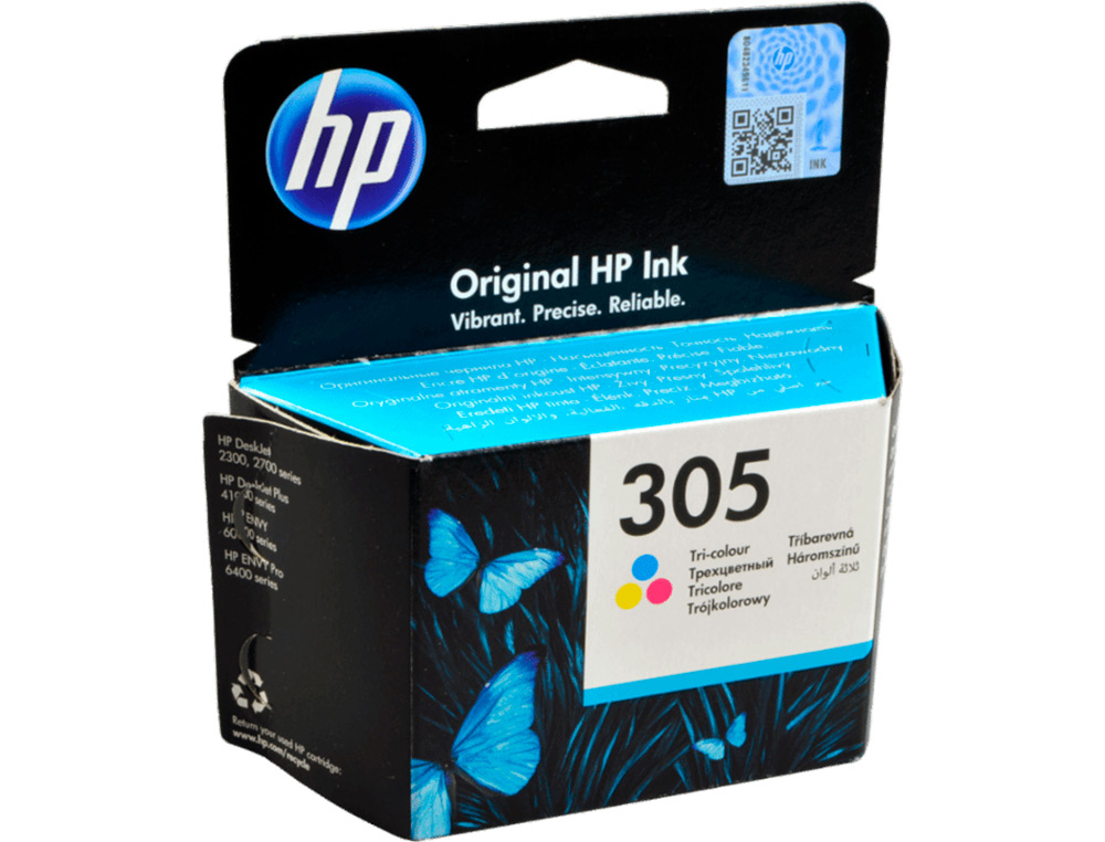 INK-JET HP 305 DESKJET 1210 / 1212 / 1255 / 2732 / 2752 / 4155 / 4158 ENVY 6020 / 6052 /6055 / 6420 TRICOLOR 100