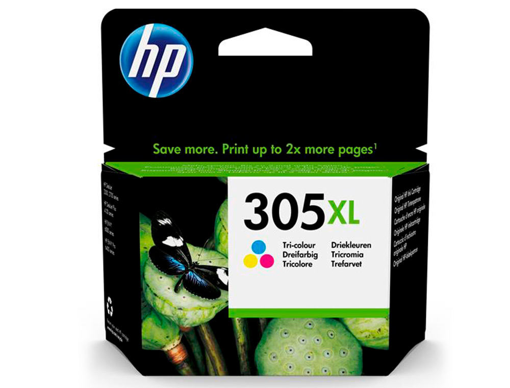 INK-JET HP 305XL DESKJET 1210 / 1212 / 1255 / 2732 / 2752 / 4155 / 4158 ENVY 6020 / 6052 /6055 / 6420 TRICOLOR 200