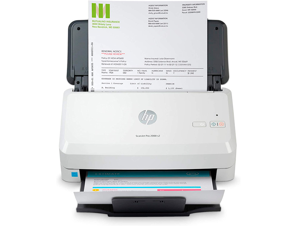 ESCANER HP SCANJET PRO 2000 S2 LED ALIMENTACION VERTICAL 50 HOJAS DUPLEX